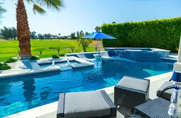 Resort pool on golf course — La Quinta