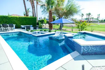 Geometric pool with spa — Indian Wells